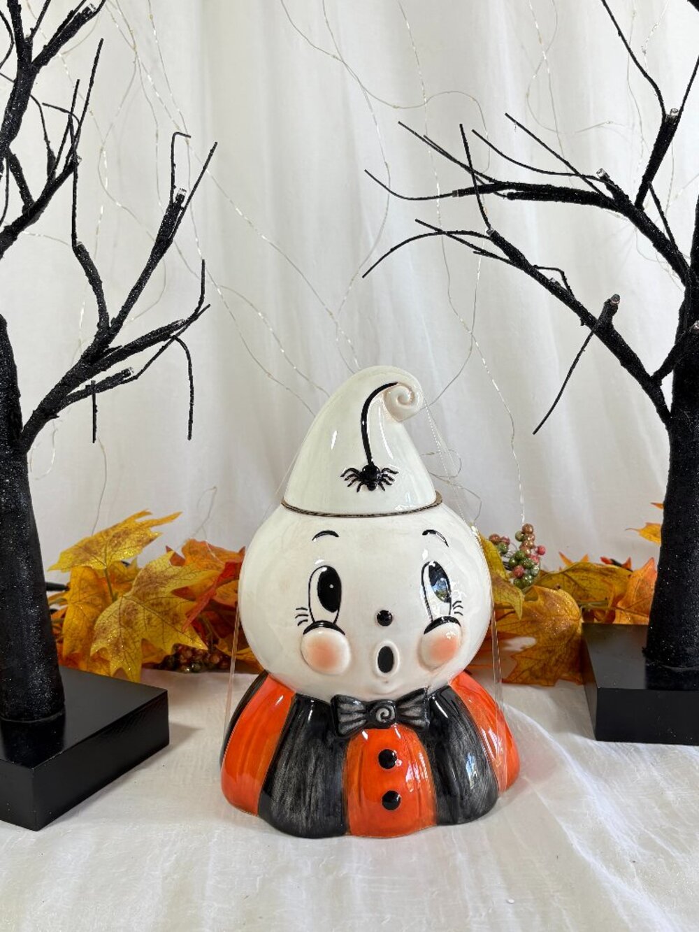 Johanna Parker Halloween Gus Ghost Kooky Spooky Figural Cookie Jar 2026 NEW - Picture 2 of 7